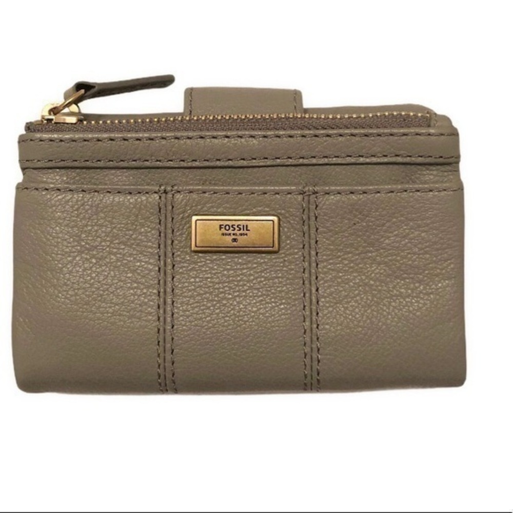 Fossil gray leather wallet